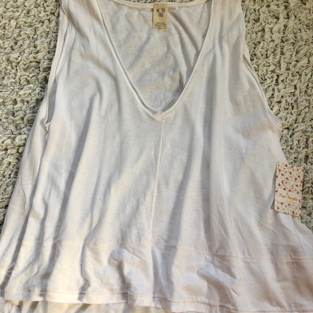 NWT White Free People Tank